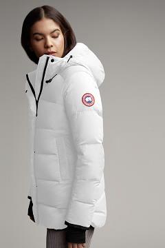 Chamarras Canada Goose Mujer Mexico - Alliston Chaqueta De Plumas Blancos UI2531896